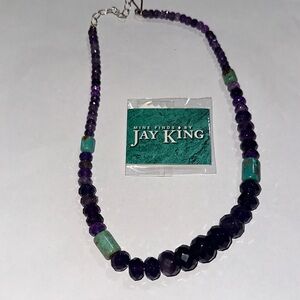 Jay King Purple and Teal Necklace
